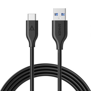 PowerLine 0.9m USB-C to USB 3.0 - Black