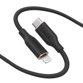 PowerLine Soft 1.8m USB-C to Lightning-Black
